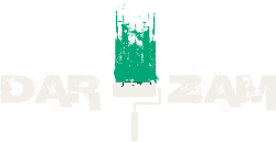 DAR-ZAM – logotip z zelenim pleskarskim valjčkom
